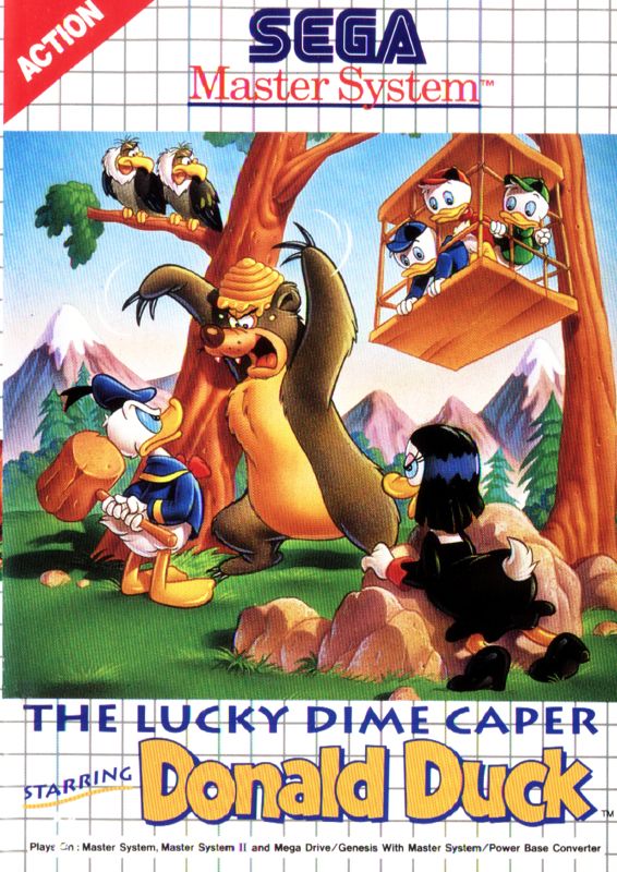 Lucky Dime Caper Starring Donald Duck box art for Sega Game Gear